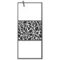 vidaXL Mampara ducha con estante vidrio ESG y aluminio negro 80x195 cm vidaXL Mampara ducha con estante vidrio ESG y aluminio negro 80x195 cm