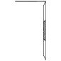 vidaXL Mampara ducha con estante vidrio ESG y aluminio negro 80x195 cm vidaXL Mampara ducha con estante vidrio ESG y aluminio negro 80x195 cm