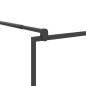 vidaXL Mampara ducha con estante vidrio ESG y aluminio negro 80x195 cm vidaXL Mampara ducha con estante vidrio ESG y aluminio negro 80x195 cm