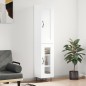 vidaXL Aparador alto madera contrachapada blanco 34,5x34x180 cm vidaXL Aparador alto madera contrachapada blanco 34,5x34x180 cm