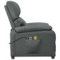 vidaXL Sillón de masaje elevable tela gris oscuro vidaXL Sillón de masaje elevable tela gris oscuro
