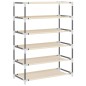 vidaXL Armario zapatero de tela crema 60x28x90 cm vidaXL Armario zapatero de tela crema 60x28x90 cm
