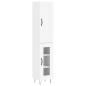 vidaXL Aparador alto madera contrachapada blanco 34,5x34x180 cm vidaXL Aparador alto madera contrachapada blanco 34,5x34x180 cm