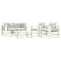 vidaXL Set muebles de jardín de palets 5 pzas madera con cojines beige vidaXL Set muebles de jardín de palets 5 pzas madera con cojines beige