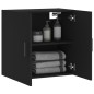 vidaXL Armario de pared madera de ingeniería negro 60x31x60 cm vidaXL Armario de pared madera de ingeniería negro 60x31x60 cm