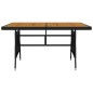idaXL Juego de comedor de jardín 7 piezas ratán sintético negro idaXL Juego de comedor de jardín 7 piezas ratán sintético negro
