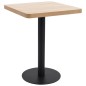 vidaXL Mesa de bistró MDF marrón claro 60x60 cm vidaXL Mesa de bistró MDF marrón claro 60x60 cm