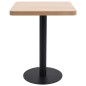vidaXL Mesa de bistró MDF marrón claro 60x60 cm vidaXL Mesa de bistró MDF marrón claro 60x60 cm