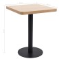 vidaXL Mesa de bistró MDF marrón claro 60x60 cm vidaXL Mesa de bistró MDF marrón claro 60x60 cm