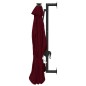 vidaXL Sombrilla de pared con LEDs y poste de metal 300 cm burdeos vidaXL Sombrilla de pared con LEDs y poste de metal 300 cm burdeos