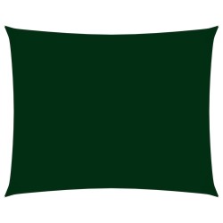 vidaXL Toldo de vela rectangular tela Oxford verde oscuro 2,5x3,5 m