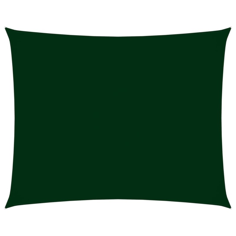 vidaXL Toldo de vela rectangular tela Oxford verde oscuro 2,5x3,5 m vidaXL Toldo de vela rectangular tela Oxford verde oscuro 2,5x3,5 m