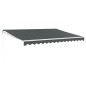 vidaXL Toldo retráctil aluminio y tela gris antracita 4x3 m vidaXL Toldo retráctil aluminio y tela gris antracita 4x3 m