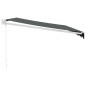 vidaXL Toldo retráctil aluminio y tela gris antracita 4x3 m vidaXL Toldo retráctil aluminio y tela gris antracita 4x3 m