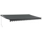 vidaXL Toldo retráctil aluminio y tela gris antracita 5x3 m vidaXL Toldo retráctil aluminio y tela gris antracita 5x3 m