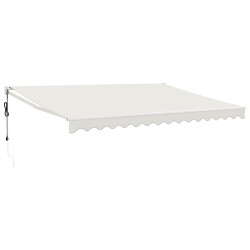 vidaXL Toldo retráctil automático color crema 4x3 m