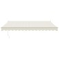 vidaXL Toldo retráctil automático color crema 4x3 m vidaXL Toldo retráctil automático color crema 4x3 m