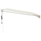 vidaXL Toldo retráctil automático color crema 4x3 m vidaXL Toldo retráctil automático color crema 4x3 m