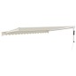 vidaXL Toldo retráctil automático color crema 4x3 m vidaXL Toldo retráctil automático color crema 4x3 m