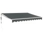 vidaXL Toldo retráctil automático gris antracita 3x2,5 m