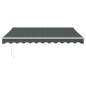 vidaXL Toldo retráctil automático gris antracita 3x2,5 m