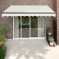 vidaXL Toldo retráctil automático color crema 3x2,5 m vidaXL Toldo retráctil automático color crema 3x2,5 m