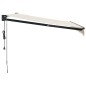 vidaXL Toldo retráctil automático color crema 3x2,5 m vidaXL Toldo retráctil automático color crema 3x2,5 m