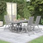 vidaXL Juego de comedor de jardín 5 piezas madera maciza de acacia vidaXL Juego de comedor de jardín 5 piezas madera maciza de acacia