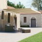 vidaXL Toldo de pie retráctil manual crema 450x300 cm