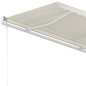 vidaXL Toldo retráctil manual crema 350x250 cm vidaXL Toldo retráctil manual crema 350x250 cm