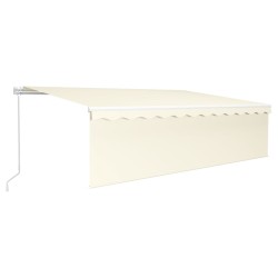 vidaXL Toldo retráctil manual con persiana antracita 5x3 m