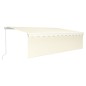 vidaXL Toldo retráctil manual con persiana antracita 5x3 m vidaXL Toldo retráctil manual con persiana antracita 5x3 m
