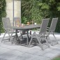 vidaXL Juego de comedor de jardín 5 piezas madera maciza de acacia vidaXL Juego de comedor de jardín 5 piezas madera maciza de acacia