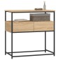 vidaXL Mesa consola madera de ingeniería roble Sonoma 75x40x75 cm vidaXL Mesa consola madera de ingeniería roble Sonoma 75x40x75 cm
