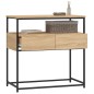 vidaXL Mesa consola madera de ingeniería roble Sonoma 75x40x75 cm vidaXL Mesa consola madera de ingeniería roble Sonoma 75x40x75 cm