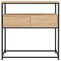 vidaXL Mesa consola madera de ingeniería roble Sonoma 75x40x75 cm vidaXL Mesa consola madera de ingeniería roble Sonoma 75x40x75 cm
