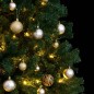 vidaXL Árbol de Navidad artificial con bisagras 300 LED y bolas 210 cm vidaXL Árbol de Navidad artificial con bisagras 300 LED y bolas 210 cm