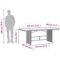 vidaXL Set comedor jardín 9 pzas y cojines ratán sintético gris vidaXL Set comedor jardín 9 pzas y cojines ratán sintético gris