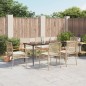 vidaXL Set comedor de jardín 7 pzas con cojines ratán sintético beige vidaXL Set comedor de jardín 7 pzas con cojines ratán sintético beige