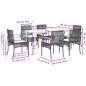 vidaXL Set comedor de jardín 7 pzas con cojines ratán sintético beige vidaXL Set comedor de jardín 7 pzas con cojines ratán sintético beige