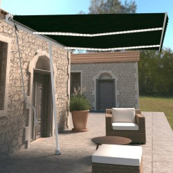 vidaXL Toldo automático con LED y sensor de viento antracita 350x250cm