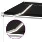 vidaXL Toldo automático con LED y sensor de viento antracita 450x300cm