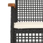 vidaXL Set de comedor de jardín 7 pzas y cojines ratán sintético negro vidaXL Set de comedor de jardín 7 pzas y cojines ratán sintético negro