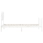 vidaXL Estructura de cama con cabecero madera maciza blanco vidaXL Estructura de cama con cabecero madera maciza blanco