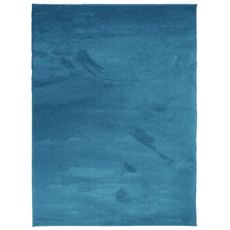 vidaXL Alfombra de pelo corto OVIEDO turquesa 240x340 cm