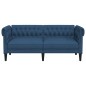 vidaXL Sofá Chesterfield de 2 plazas tela azul vidaXL Sofá Chesterfield de 2 plazas tela azul