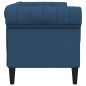 vidaXL Sofá Chesterfield de 2 plazas tela azul vidaXL Sofá Chesterfield de 2 plazas tela azul