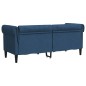 vidaXL Sofá Chesterfield de 2 plazas tela azul vidaXL Sofá Chesterfield de 2 plazas tela azul