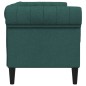 vidaXL Sofá Chesterfield de 2 plazas tela verde oscuro vidaXL Sofá Chesterfield de 2 plazas tela verde oscuro