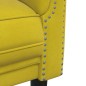 vidaXL Sofá de 3 plazas terciopelo amarillo vidaXL Sofá de 3 plazas terciopelo amarillo